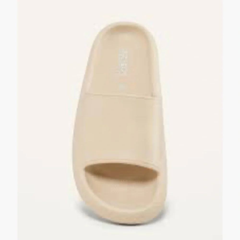 Old Navy Platform Slide EVA Sandals Kids 3-4 Beige Pillow Cloud Cushion‎ Chunky
